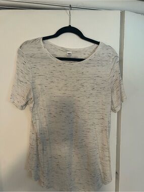 Old Navy Light Heather Luxe Short Sleeve Tee
